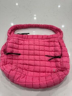 Free People Hot Pink Quilted Shoulder Bag